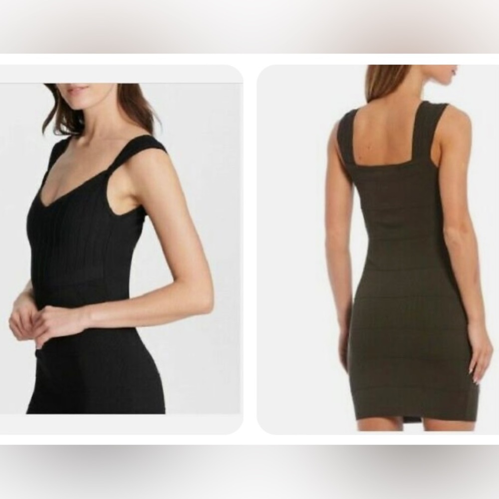 Guess Black Knit Mini Dress 6